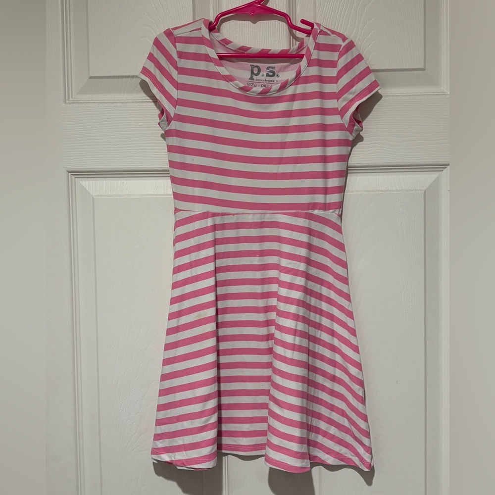 Aeropostale Pink and White Striped Dress